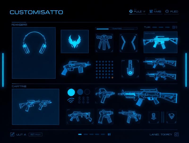 Game customization interface with character loadout options